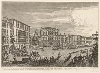 Gezichten van Venetië: De regatta, 1741