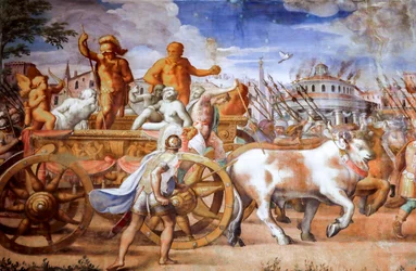 Triomf van de consul Lucius Aemilius Paulus over Perseus koning van Macedonië (detail)