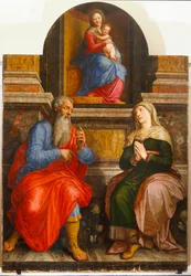 Madonna, Joachim en Anna, haar ouders