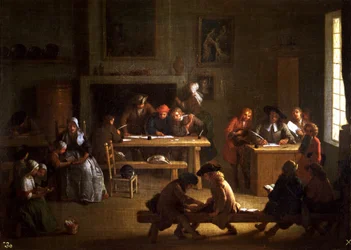 Interieur van een school