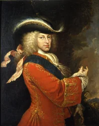 Filips V, koning van Spanje, in jachtkostuum
