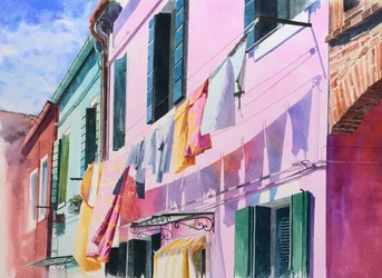 Burano (aquarel op papier)