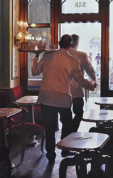 Dansende obers, 2019 (olieverf op linnen)