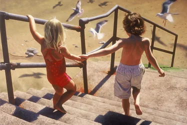 Het strand op