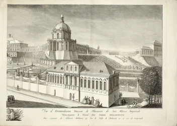 Uitzicht op het Grote Oranienbaum Paleis