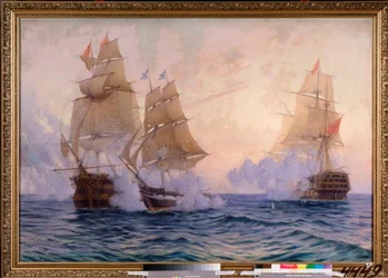 De brik Mercury vecht tegen twee Turkse schepen, 14 mei 1829 (Episode van de Russisch-Turkse oorlog)