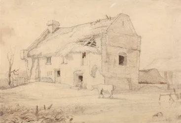 Huisje met Grazende Paarden