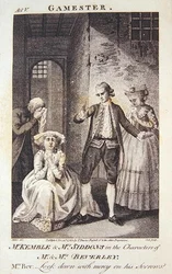 Mr Kemble en Mrs Siddons in de rollen van Mr en Mrs Beverley, frontispice bij ‘The Gamester’ van Edward Moore, gegraveerd door Cook