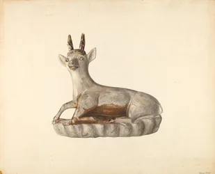 Hertenfiguur, ca. 1938
