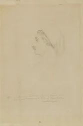 Studie voor een figuur in een compositie over de dood van sultan Selim