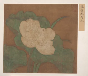 Lotus (albumblad; inkt en kleur op zijde)
