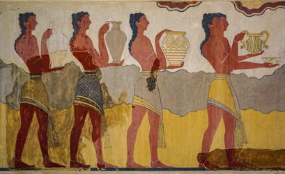 Reconstructie van de processie fresco