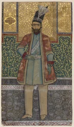 Portret van Nâsir-od-din Shah