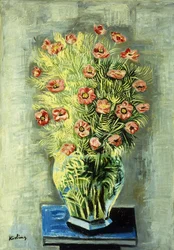 Boeket van klaprozen; Bouquet de Pavots
