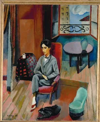 Jean Cocteau (olieverf op doek)