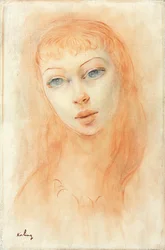Portret van een vrouw (olieverf op doek)