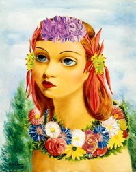Vrouw met bloemen