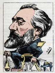 Portret van Léon Gambetta (1838-1882) Franse politicus