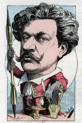 Portret van Louis Alexandre Gosset de Guines, genaamd André Gill (1840-1885) Franse dichter en schilder in 