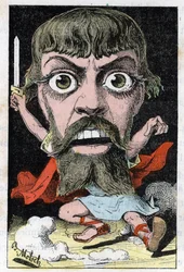 Portret van de acteur Mount-Sully (Jean Sully Mounet, Mounet Sully)