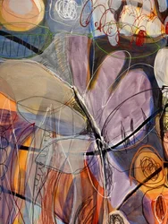 Kleurrijke abstracte vlinder