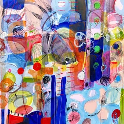 Levendige abstracte vis