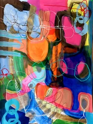 Levendige abstracte vormen