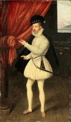 Portret van een man in wit