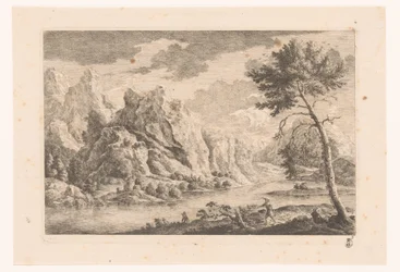 Berglandschap met rivier