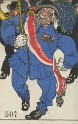 Inwijding van de kleuren Fahnenweihe, 1911