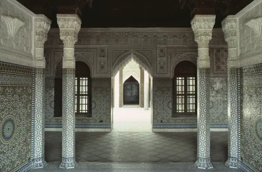 Binnenzicht op de Kasbah van Thamiel glaoui