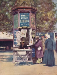 Een kiosk, Parijs, 1903