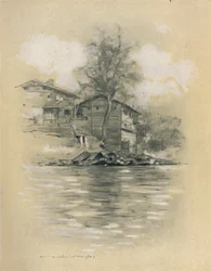 Rivierwoning in Srinagar, 1903