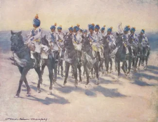 Het keizerlijk cadettenkorps bij de Durbar, 1903