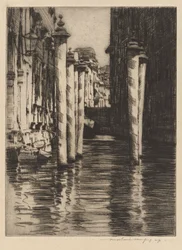 Een smal kanaal, Venetië