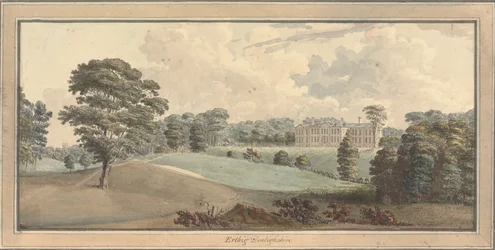 Uitzicht op Erthig, Denbigshire, Wales