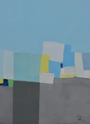 Abstracte stadsblokken