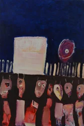 Duistere surrealistische bijeenkomst