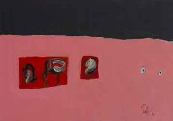 Roze abstracte figuren