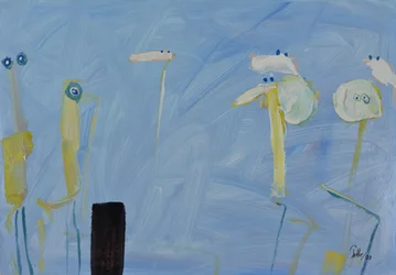 Speelse gele figuurtjes