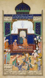 Derwisjen Dansen op Muziek voor hun Shaik en een Leerling, uit de Khamsah van Prins Khusrau, Matla al-Anvar