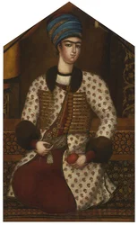 Portret van Rustam Khan Zand