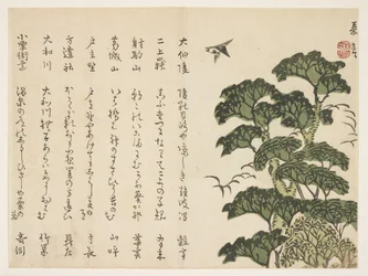 Grote boom en vogels, ca. 1830-44