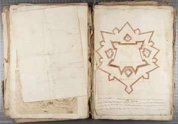 Portfolio van tekeningen door Mutio Oddi van Urbino en anderen - Po Fume, ca. 1635-40