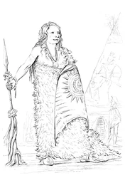 Smoke, hoofd van de Ponca-stam, 1841