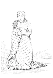 De Zuivere Bron, vrouw van de opperhoofd van de Ponca-stam, 1841