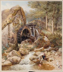 Een oude watermolen