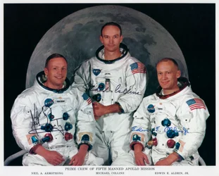 De bemanning van Apollo 11, 1969.