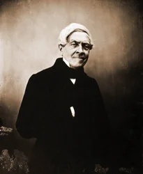 Portret van Jules Michelet, historicus 1798-1874 (foto)