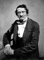 Hongaarse tekenaar Moses Saphir gefotografeerd door Nadar, c.1857